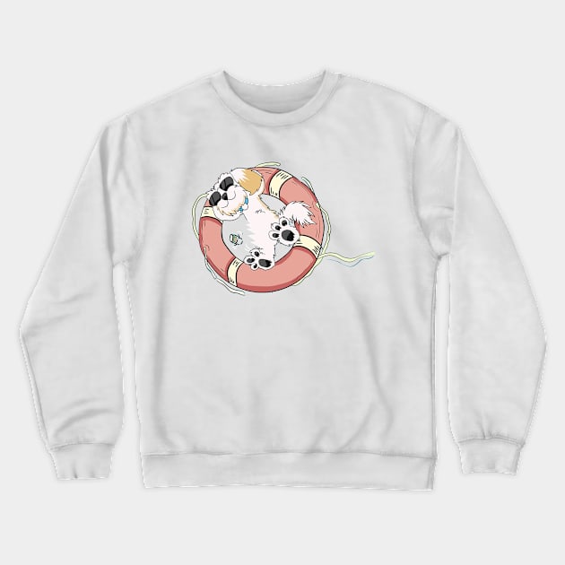 Dogs For Everybody Crewneck Sweatshirt by timegraf